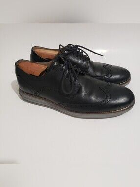Cole Haan OriginalGrand Wingtip Oxford Shoes Men’s 10M Black Leather Grand OS C2
